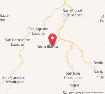 Map of Buenavista Loxicha, Oaxaca