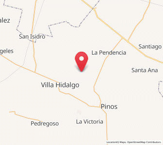 Map of Caballerías (Caballería Villa Hidalgo), Zacatecas