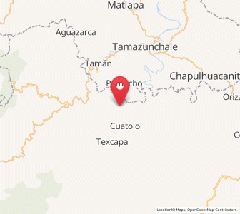 Map of Cahuazaz de Morelos (Rancho Alegre), Hidalgo