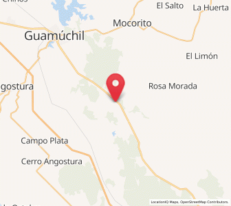 Map of Caitime, Sinaloa