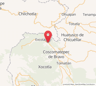 Map of Calcahualco, Veracruz