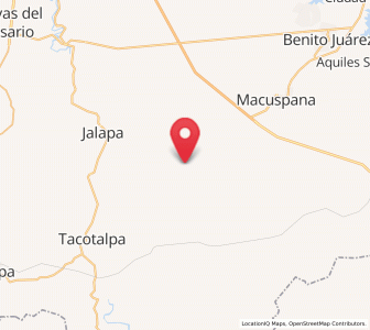 Map of Calicanto 2da. Sección, Tabasco