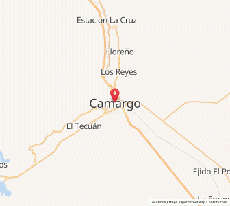 Map of Camargo, Chihuahua