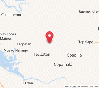 Map of Campeche, Chiapas