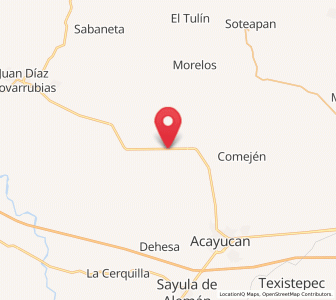 Map of Campo de Águila, Veracruz