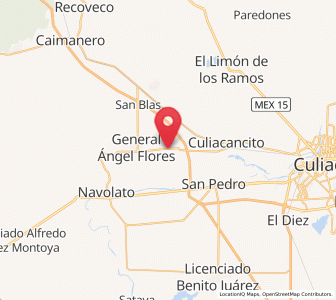 Map of Campo Lo de Beltrán, Sinaloa