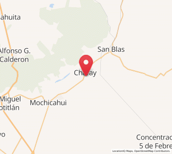 Map of Campo Seco (Tres de Mayo), Sinaloa