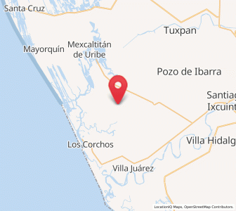 Map of Campos de los Limones, Nayarit