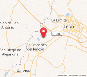 Map of Cañada de Soto, Guanajuato
