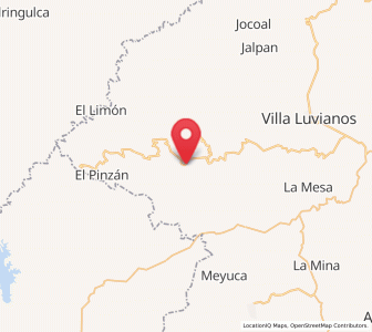 Map of Cañadas de Nanchititla, México