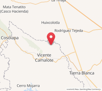 Map of Cañamazal, Oaxaca