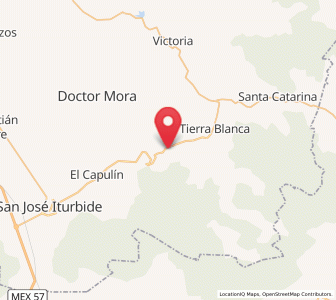 Map of Cano de San Isidro, Guanajuato
