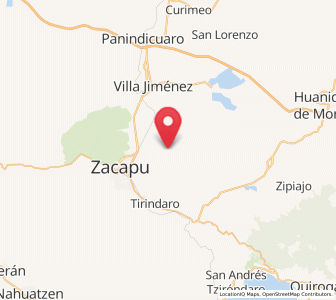 Map of Cantabria, Michoacán