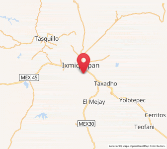 Map of Cantinela, Hidalgo