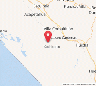 Map of Cantón las Brisas, Chiapas
