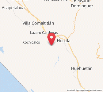 Map of Cantón Playa Grande, Chiapas