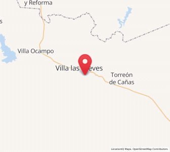 Map of Canutillo, Durango