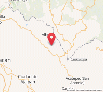 Map of Caporalco Buenos Aires, Puebla