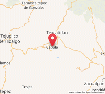 Map of Capula, México
