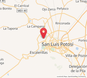 Map of Capulines, San Luis Potosí