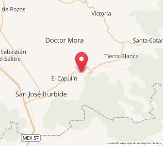 Map of Carbajal, Guanajuato