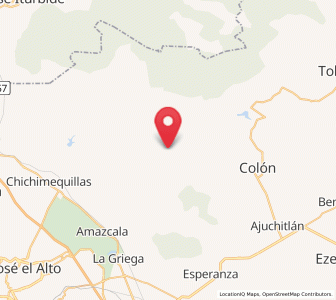 Map of Carbonera, Querétaro