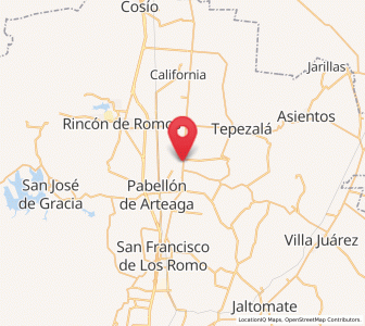 Map of Carboneras, Aguascalientes