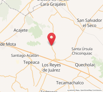 Map of Carmen Serdán, Puebla