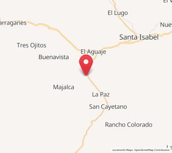 Map of Carretas, Chihuahua