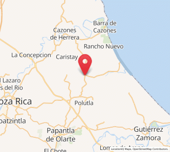 Map of Carrizal, Veracruz