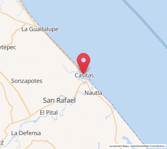 Map of Casitas, Veracruz