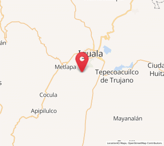 Map of Ceja Blanca, Guerrero