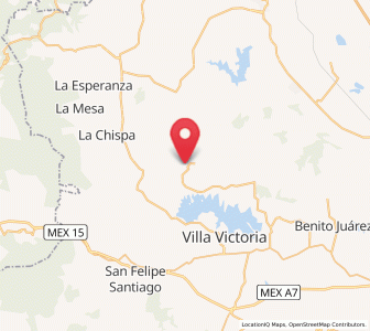 Map of Cerrillo Grande, México