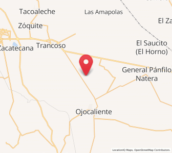 Map of Cerrito de la Cruz, Zacatecas