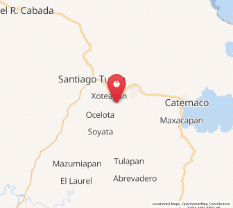 Map of Cerro Amarillo de Abajo, Veracruz