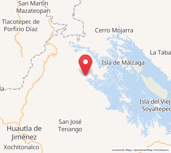 Map of Cerro Clarín, Oaxaca