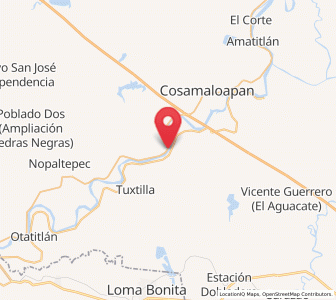 Map of Cerro Colorado, Veracruz