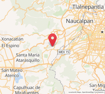 Map of Cerro de San Francisco, México