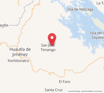 Map of Cerro Palmera, Oaxaca