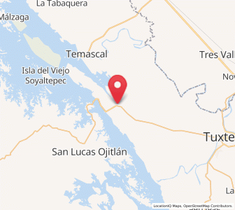 Map of Cerro Tepezcuintle, Oaxaca