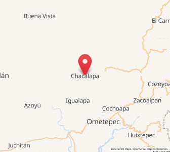 Map of Chacalapa, Guerrero