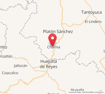 Map of Chalma, Veracruz
