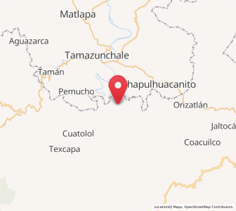 Map of Chantasco, Hidalgo