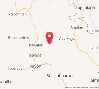 Map of Chapallal Grande, Chiapas
