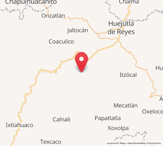 Map of Chatipán, Hidalgo