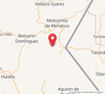Map of Checute, Chiapas