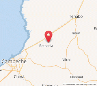 Map of Chemblás, Campeche