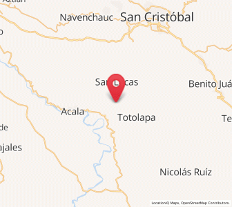 Map of Chiapilla, Chiapas