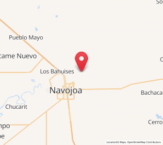 Map of Chibucú, Sonora