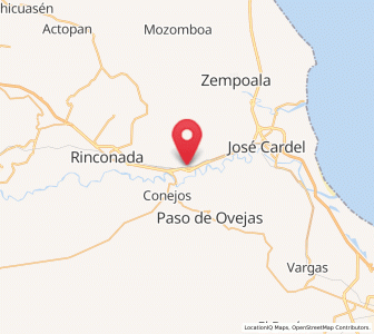 Map of Chichicaxtle, Veracruz